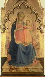 Madonna col Bambino, pannello centrale di un trittico